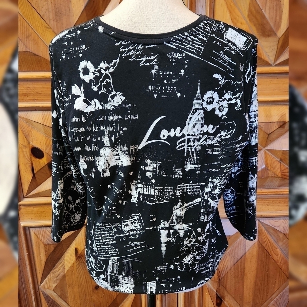Allison Daley London T-shirt Sz PM - Picture 4 of 8